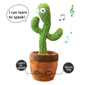 Fabbrica vendita calda piante parlanti canto elettrico danza <span class=keywords><strong>Cactus</strong></span> giocattoli registrazione natalizia peluche canto danza <span class=keywords><strong>Cactus</strong></span> - Product Image 2