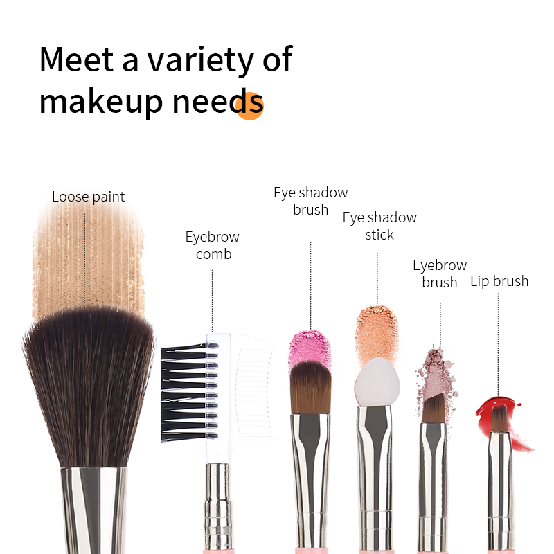 5pcs portable best quality professional makeup brush set custom logo cosmetic vagan brushes for make up foundation Lip L0971