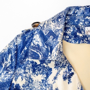 Gabardina Larga Personalizada 2025 con Cinturón, Diseño Único para Mujer, Elegante y Lujosa con Estampado Toile De Jouy, Abrigo de Invierno para Damas - Product Image 4