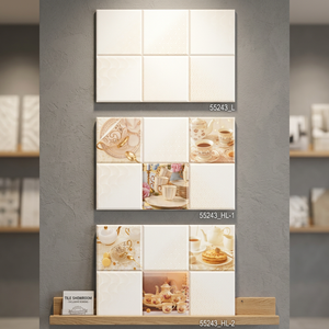 Azulejos de Pared de Cerámica Digital Brillante Vistaar 12x18, 300x450mm, Impermeables, Resistentes al Ácido, Antibacterianos, Tipo Ladrillo Refractario, para Cocina Exterior - Product Image 1