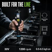 Tournevis électrique pour poste de travail en chaîne de montage et réparation, 0,5-6,5 kgf.cm, qualité industrielle, corps durable, entièrement automatique