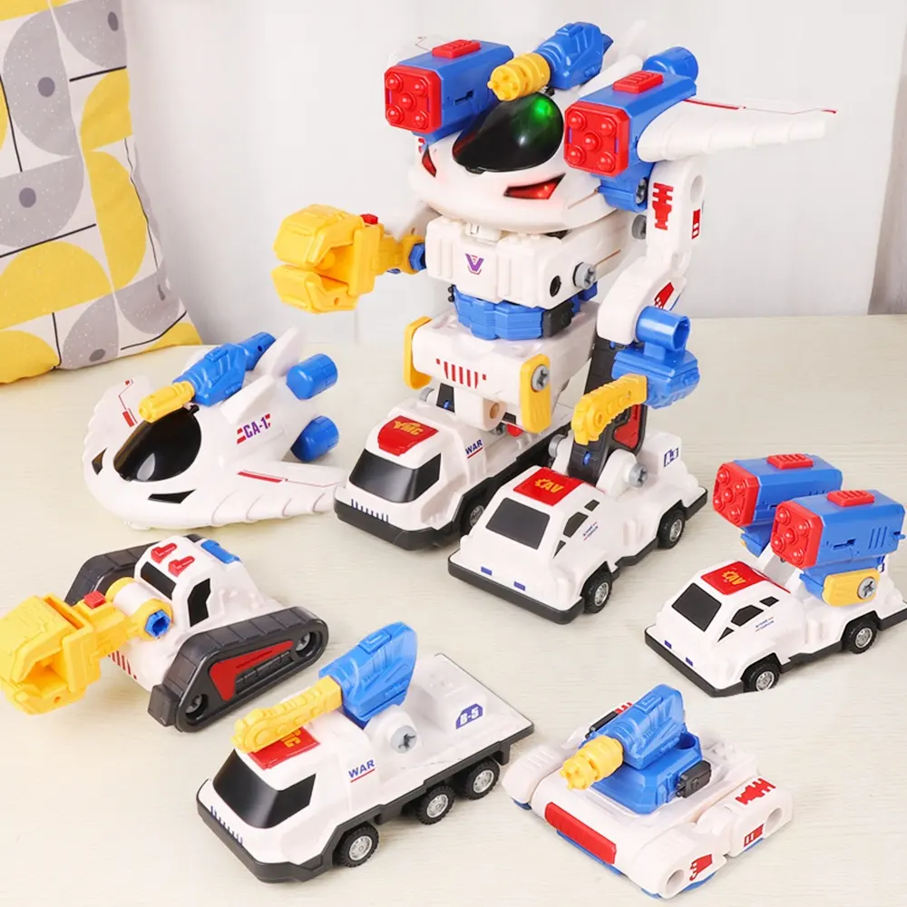 New Educational Magnetic Building Blocks 50pcs With Weapon Diy Take Apart Assembly robot car toys
