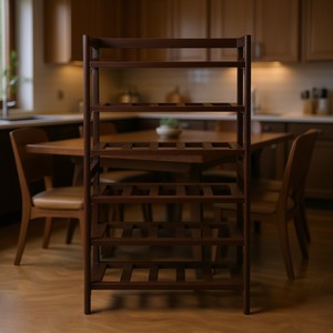 Silvi - Botellero de 6 Niveles con Capacidad para 30 Botellas, Mueble de Almacenamiento de Madera Resistente para el Hogar - Product Image 2