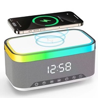 Weißes Rauschen für 5.3 Lautsprecher, kabelloses Laden, digitale Uhr, Wecker, Umgebungslicht, All-in-One-Soundsystem