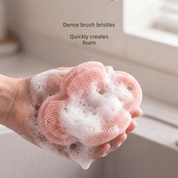 Siliconen borstel voor het reinigen van fruit en groenten, keuken multifunctioneel handmatig reinigingsgereedschap model C5093