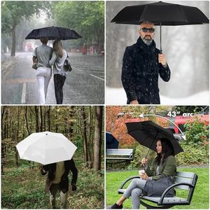 Parapluie pliant compact anti-vent avec <span class=keywords><strong>protection</strong></span> UV intégrale à 8 baleines, personnalisable avec logo, idéal pour le voyage, <span class=keywords><strong>protection</strong></span> solaire et pluie - Product Image 5