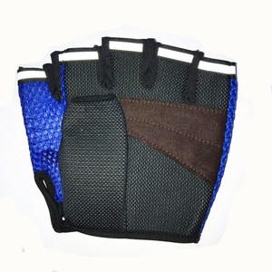 Fox <b>Fingerless</b> Cycling <b>Gloves</b> Black Red Blue Unisex Adult Bicycle Riding <b>Gloves</b> Half Finger Mesh Breathable Summer Autumn Use - Product Image 2