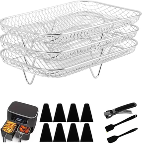 Hot Sell Stainless Steel Cooling Rack Grid Baking Rack Cooking Roasting Grilling Drying <b>Toaster</b> Oven Rack Roasting Rack - Product Image 1