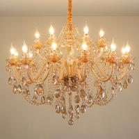Lustres en cristal de luxe, lampes suspendues en verre modernes, éclairage décoratif de plafond pour salon, hôtel, luminaires suspendus