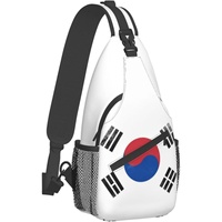 Sac à bandoulière avec drapeau de la Corée du Sud, sac à dos de grande capacité pour voyage et randonnée, sac à bandoulière pour hommes et femmes, cadeau personnalisé