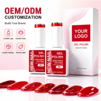 Vernis à ongles professionnel en gros, 15 ml, ensemble de couleurs rouges, paillettes, longue durée, semi-permanent, vernis gel UV