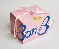 Boîte de gâteau d'anniversaire rose personnalisée de haute qualité de conception gratuite OEM, accepte la personnalisation de toute taille et couleur selon les besoins