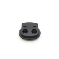 Bouchon de cordon noir durable, sans nickel, en plastique ABS/POM/PP, marque Jilingyang, tailles personnalisables, forme nez de cochon, vente chaude