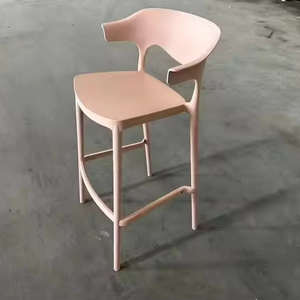 <span class=keywords><strong>Taburete</strong></span> de Bar de <span class=keywords><strong>polipropileno</strong></span> plástico PP con pasamanos, sillas apilables modernas para restaurante, cafetería - Product Image 2