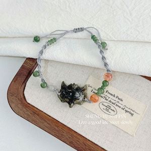 Pulsera de Cuentas Colorida de Moda con Dije de Zorro de Cristal para Niña, Pulsera Premium Tejida a Mano con Máscara de Zorro Personalizada - Product Image 2