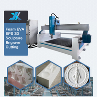 JX Eps Cnc Foam Cutter Cnc Foam Cutting Router Foam Eps 4 Axis Cnc 5 Axis Wood Milling 3d Making Sculpture Mould Machine