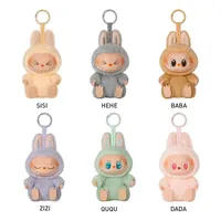 Vente en gros Nouveau POP Mart 100% Original Avoir un ensemble Série Boîte Macron V2 Labubu Boîte Aveugle Action Figure Jouets