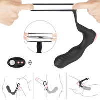 Vibrateur de massage de la prostate pour homme AITE, plug anal en silicone étanche, stimulateur de la prostate, anneau de retard d'éjaculation pour homme