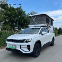 Палатка-кемпер для пикапа с выдвижной спальной платформой, сотовыми алюминиевыми стенами и 6 окнами