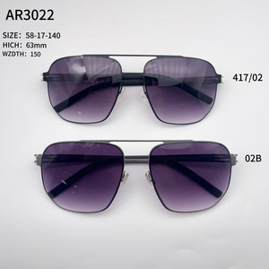Gafas de Sol Estilo IC <span class=keywords><strong>AR3011</strong></span> AR3022 Diseño BERLIN Ligeras Protección UV400 Versátiles para Cualquier Ocasión Bisagra de Resorte Ajuste Moderno para Hombre - Product Image 5