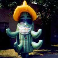 Danseur d'air de figure aérienne d'homme de danse de ciel commercial pour le cactus gonflable de publicité extérieure
