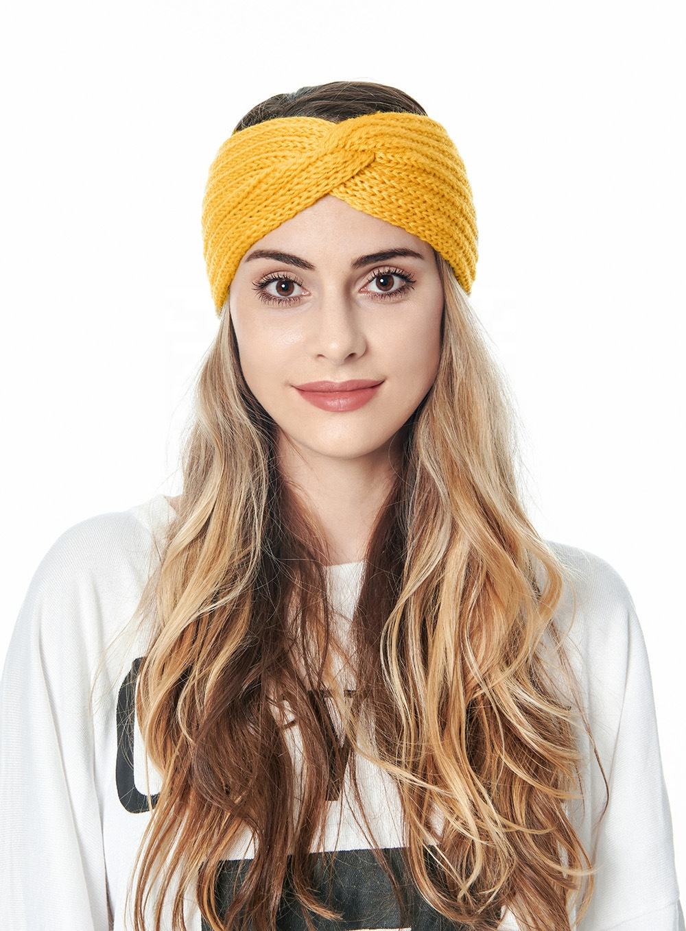 Fashion Women Lady Crochet Bow Knot Turban Knitted Head Wrap