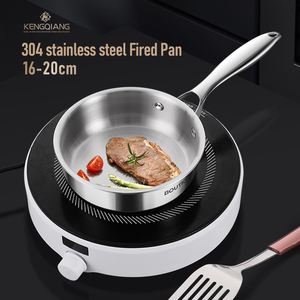 Mengq-sartén pequeña de acero inoxidable 304 para el hogar, sin recubrimiento, auxiliar, para comida, sartén para huevos, venta al por mayor - Product Image 3