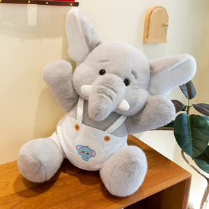 Peluches d'éléphant très populaires, bleues et roses, mignonnes, en forme de coussin, cadeaux pour enfants, jouets en peluche doux - Product Image 2