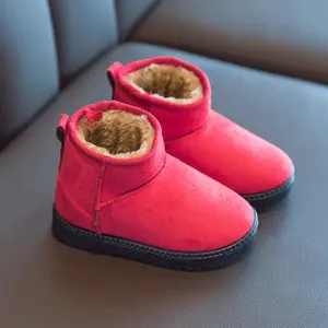 Bottes de neige épaisses et chaudes pour fille, chaussures décontractées d'hiver en coton, de qualité supérieure, nouvelle collection pour enfants,