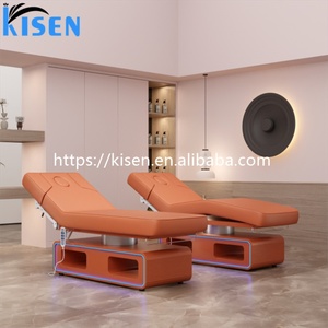 Kisen <b>Electric</b> Beauty Bed for Salon and Spa - 3 Motors, Adjustable, Luxury Customized Facial Massage <b>Table</b> - Product Image 5