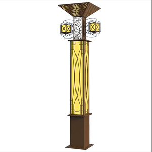 Lámpara Solar de Jardín de 3m con LED para Exteriores, Ideal para Parques, Patios y Plazas - Product Image 2
