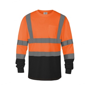 Chemises de sécurité à manches longues AmpsafeX Classe 3 Haute visibilité, type R OSHA, vêtements de travail anti-UV pour hommes, personnalisables - Product Image 2