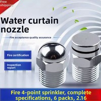 Haoran DN15 Arroseur à rideau d'eau en laiton pour lutte contre l'incendie, conforme aux normes de sécurité incendie, à orifice large, haute densité, large couverture, pulvérisation rapide