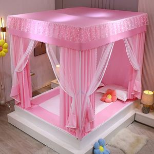 Moustiquaire carrée grand espace, type lit, avec double fermeture éclair, pare-soleil, anti-moustiques et anti-chute pour bébé - Product Image 2