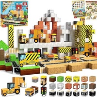 Ensemble de blocs de construction en plastique ABS de 40 pièces, modèle animaux et nature, jouet de construction transfrontalier MC My Magnetic Blocks World Z39-88