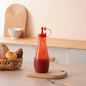 Various Sizes Available Ketchup Plastic Bottle Water Squirt Squeeze Bottles