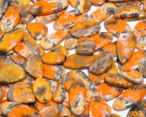 Natural Bumble Bee Jasper Gemstone Cabochon Yellow Orange Black Loose <b>Stone</b> Wholesale for Jewelry Making Wholesale - Product Image 2