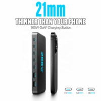Station de charge GaN 288W 8-en-1 6C2A Chargeur de bureau PD 100W PPS pour MacBook iPhone Samsung Vente en gros