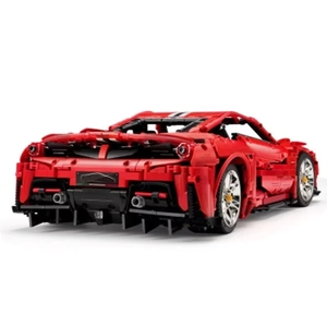 Voiture de course italienne super sportive rouge Cada C61042 C61043 RC 1:8 GTE 488, jouets en briques DIY, ensembles de blocs de construction pour enfants - Product Image 5