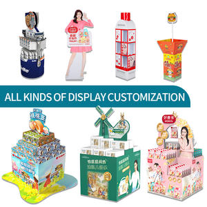 Présentoir en carton pour sol pliable en matériau recyclable pour supermarché personnalisé Présentoir pour boissons pour Pop Store - Product Image 6