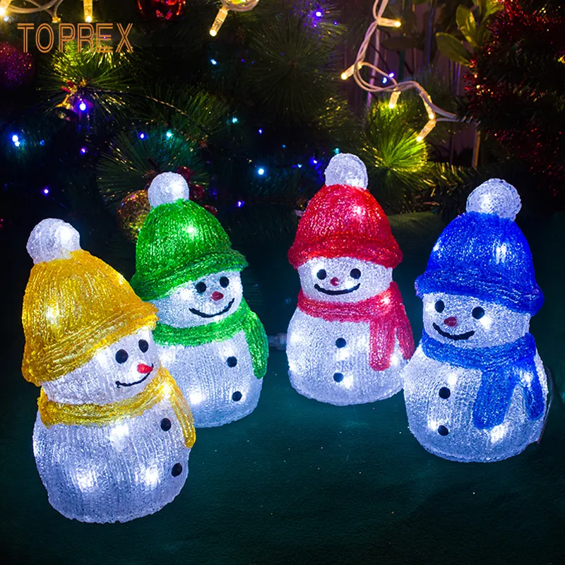 Outdoors Gifts Creative Christmas Lights Other Christmas Decorations Resin Christmas Snowman Lights