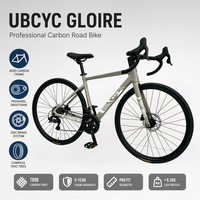 Vélo de route léger en aluminium 700c, 21 vitesses, vélo de course VTT, frein à disque, guidon drop bar, pneus clincher, vélo de route pour adultes