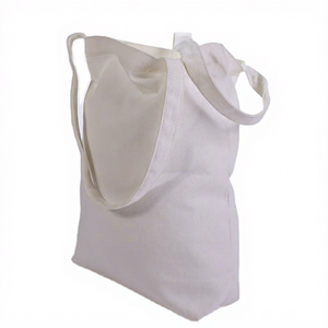 Bolsas de compras de lona con logotipo impreso personalizado con asa de algodón Artículo especial para regalo publicitario promocional - Product Image 1