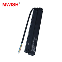 Alimentation magnétique encastrée MWISH 48V 100W 200W pour rail lumineux, 220V AC-DC, pour montage en surface ou encastré