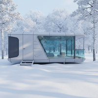 Capsule spatiale en aluminium Fullking, maison EPS, séjour en camping, cinéma en plein air, petit espace de vie multifonctionnel