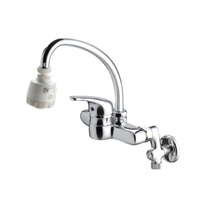 Robinet de cuisine mural moderne en laiton chromé avec douchette, garantie de qualité - Product Image 1