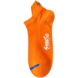 Street Set On Fire Ankle Socks <b>Orange</b> Breathable Polyester Casual Sport Wear - Product Image 1