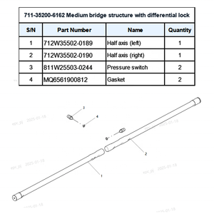 Sinotruk <strong>HOWO</strong> T5G SITRAK C7H Truck Drive Axle Parts MCP16 Medium Bridge Differential Lock Pressure Switch <strong>Sensor</strong> 811W25503-0244 - Product Image 6
