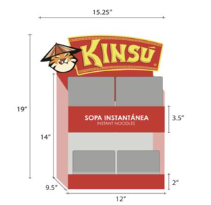 กระดานโฟมพีวีซีเป็นมิตรต่อสิ่งแวดล้อมเคาน์เตอร์แสดงผลผลิตตามสั่งสำหรับการส่งเสริมการขายอาหาร - Product Image 3