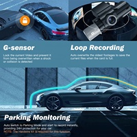 Caméra embarquée Holroadx 3 objectifs, double objectif, 3 canaux, 2K 4K, vision nocturne, GPS, angle de 170°, Wi-Fi intégré, écran IPS 3,2 pouces, enregistreur vidéo